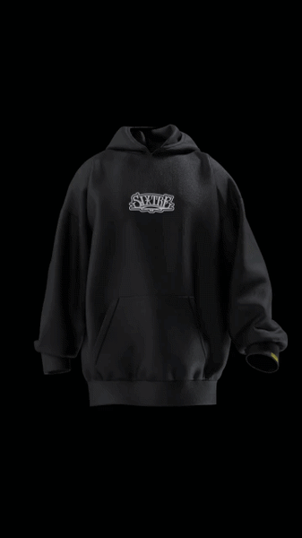 Image of Black n White Hood
