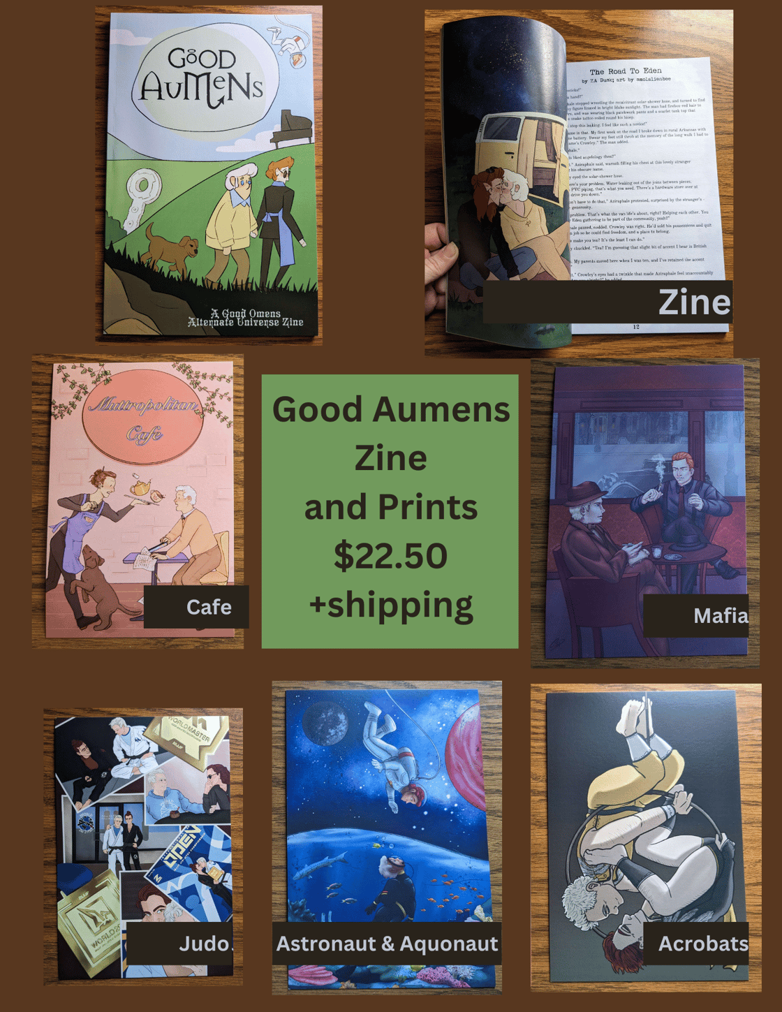 Image of Good Aumens Zine and prints