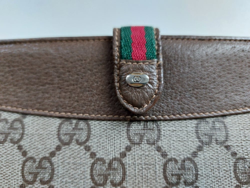 Image of Gucci brown GG monogram wallet 