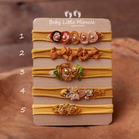 Image 2 of Baby headbands set mustard