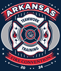 Image 2 of Arkansas Fire Convention 2024 T-Shirt (Navy)