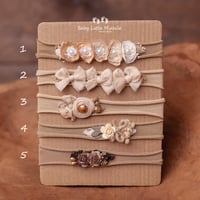 Image 2 of Baby headbands set beige