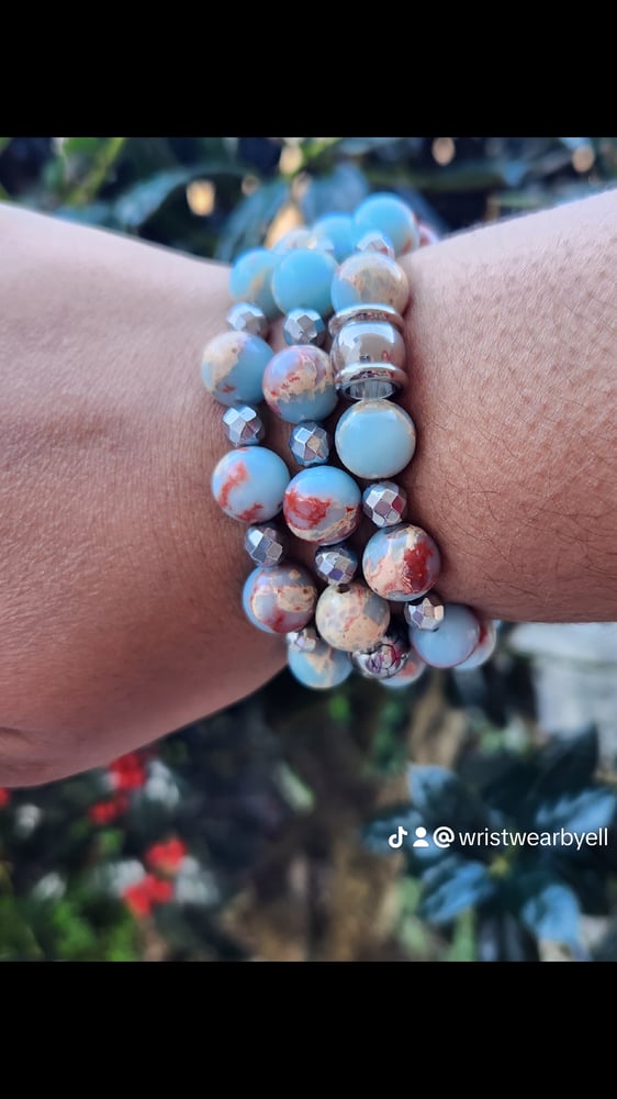 Image of Blue Sea Sediment Jasper Stack