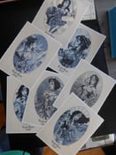 Image of WONDER WOMAN 1887 VICTORIAN PRINT SET WITH SKETCH