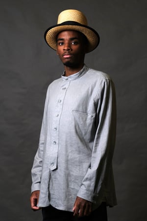 Image of BED SHIRT - Grey Linen £195.00