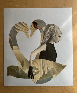 Image of The White Swans - original collage