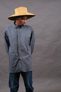 Image 5 of Huegnoit Shirt - BlueGrey cotton £235.00