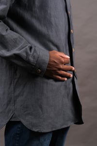 Image 7 of Huegnoit Shirt - BlueGrey cotton £235.00