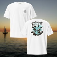 Image 1 of Coral City Camera Sunset Pocket Tee