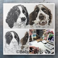 Image 2 of DOG Custom Watercolor Pet Portraits
