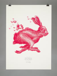 Image of Hare in dissolution - Silkscreen Print small