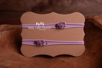Image 4 of Baby headbands set lilac