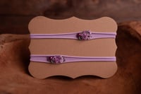 Image 5 of Baby headbands set lilac