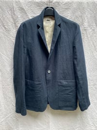 Image 1 of SUMMER TOWN JACKET - Navy Linen £395.00