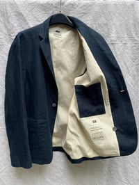 Image 2 of SUMMER TOWN JACKET - Navy Linen £395.00