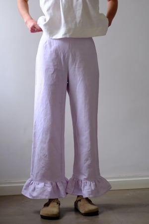 Image of ELLA Linen Ruffle Pants