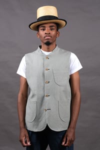 Image 3 of Clayton Gilet - Lichen linen £215.00