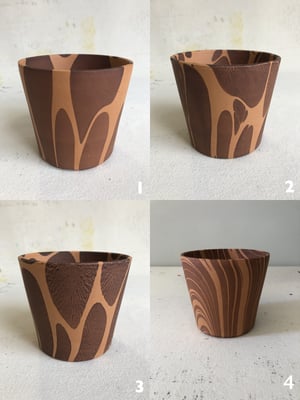 Image of MARBLED Pot - Small / Brown
