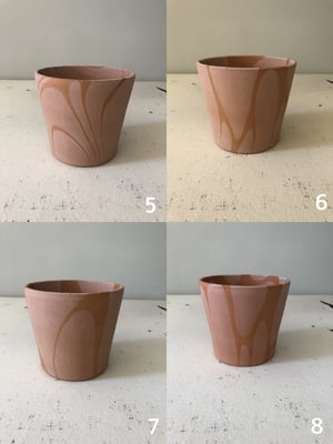 Image of MARBLED Pot - Small / White
