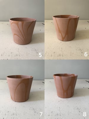 Image of MARBLED Pot - Small / White