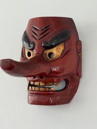 Image 2 of WoodenTengu Noh Mask