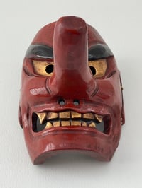 Image 4 of WoodenTengu Noh Mask