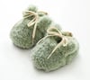 The Sage Green Boucle Booties