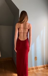 Image 1 of 2000s Backless Glitter Dress