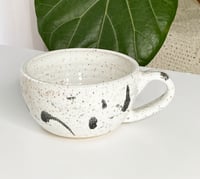 Image 1 of B&W Splatter Espresso Cup