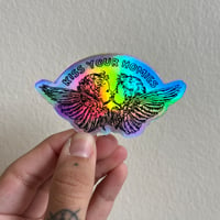 Image 1 of Holographic Kiss Your Homies Sticker