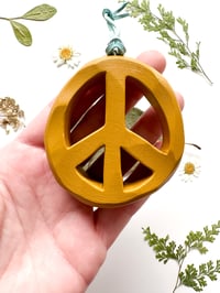 Image 4 of Yellow - Peace Sign Keychain
