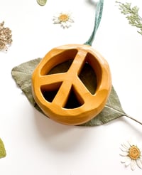 Image 2 of Yellow - Peace Sign Keychain