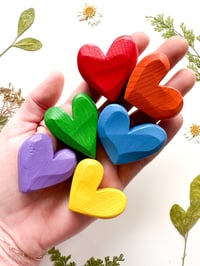Image 1 of Rainbow - Blank Mini Colorful Heart Set