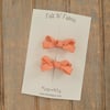 Tangerine coral // Minnie hairclip // Posie Collection