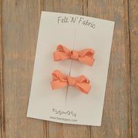 Image 1 of Tangerine coral // Minnie hairclip // Posie Collection