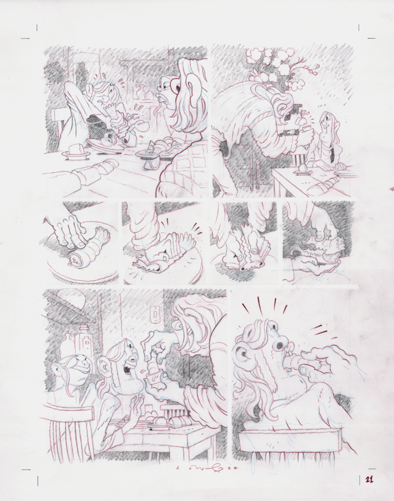 L'architecte part 1, page 21 (pencils)
