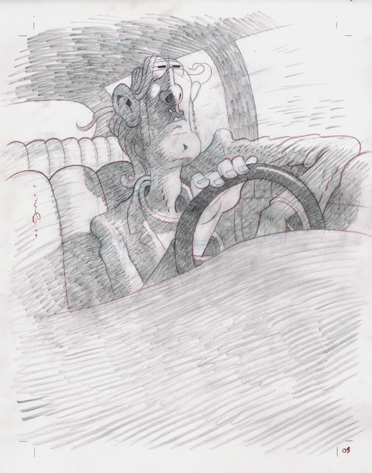 L'architecte part 1, page 03, panel 1 (pencils)