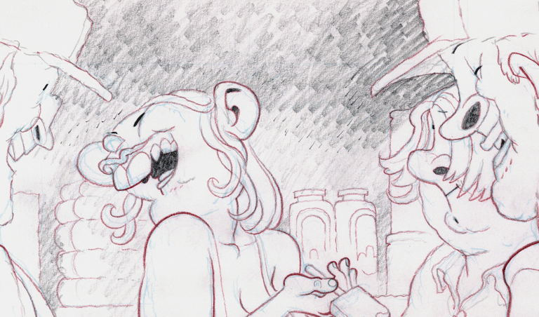 L'architecte part 1, page 07, panel 5 (pencils) Image 2