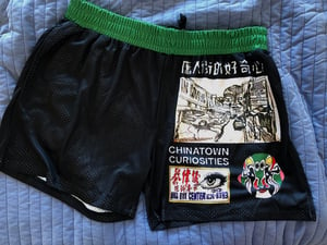 Chinatown Curiosities Black mesh shorts 