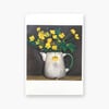 Buttercups in Enamel Jug