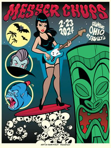 Image of Messer Chups concert poster