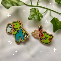 Image 1 of Bug Catchers Club Wooden Pins | Set of 2