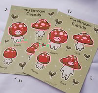 Image 1 of Mushroom Friends Sticker Sheet