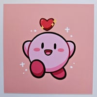 Image 1 of Kirby Heart Mini Print