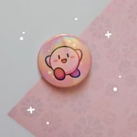 Image 1 of Kirby Heart Pinback Button