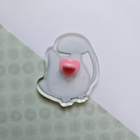 Image 2 of Chibi Totoro Clear Acrylic Pin