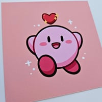 Image 2 of Kirby Heart Mini Print
