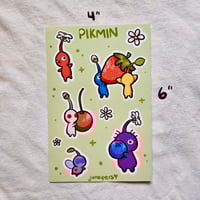 Image 2 of Pikmin Vinyl Sticker Sheet