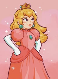 Image 3 of Princess Peach Art Print