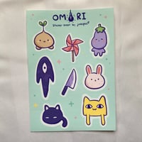 Image 1 of OMORI Vinyl Sticker Sheet